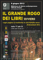 Highlight for album: IL GRANDE ROGO DEI LIBRI - 8 giugno 2013